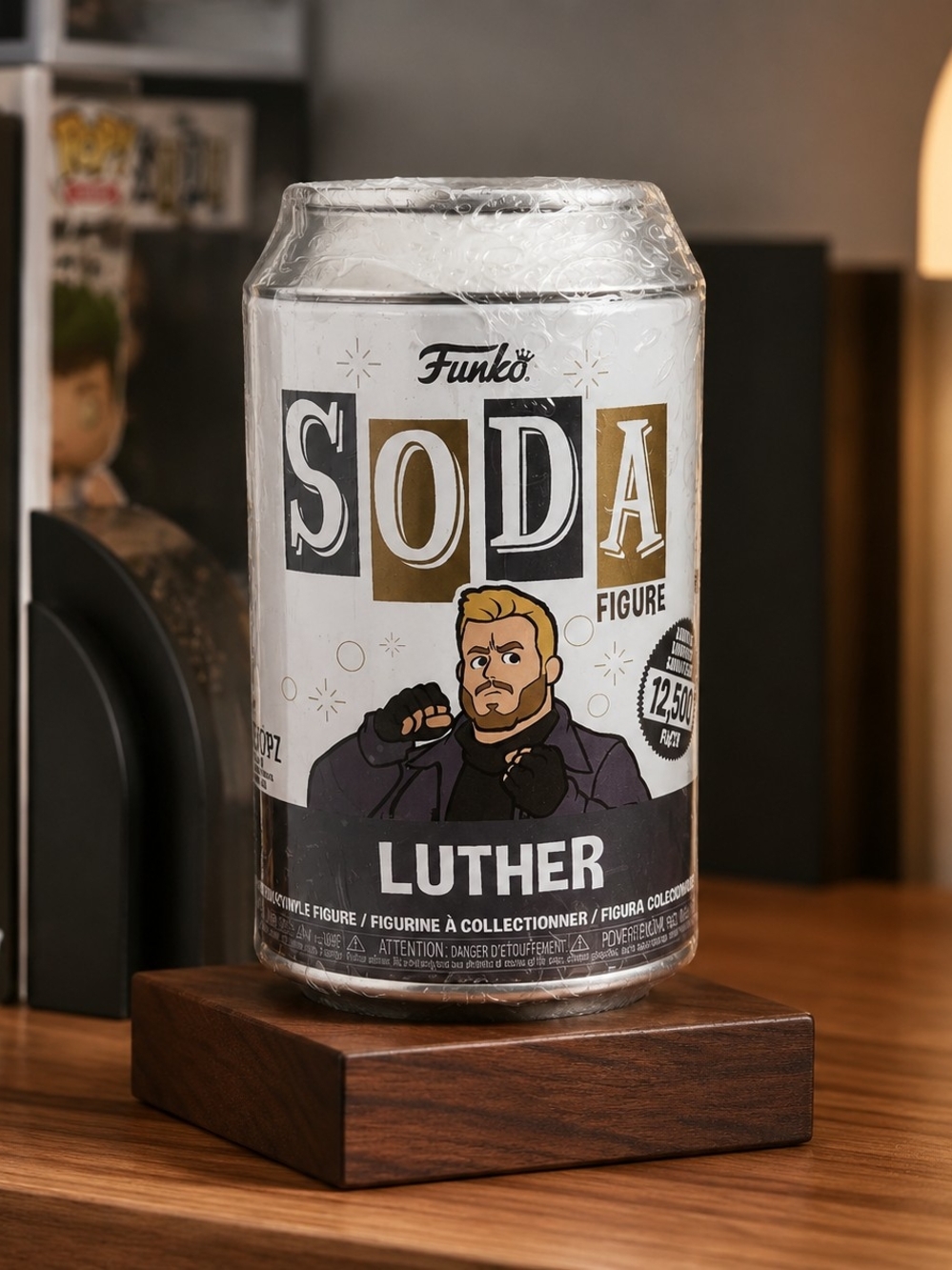 Funko Soda Luther Can Figure - White, Black, Gold